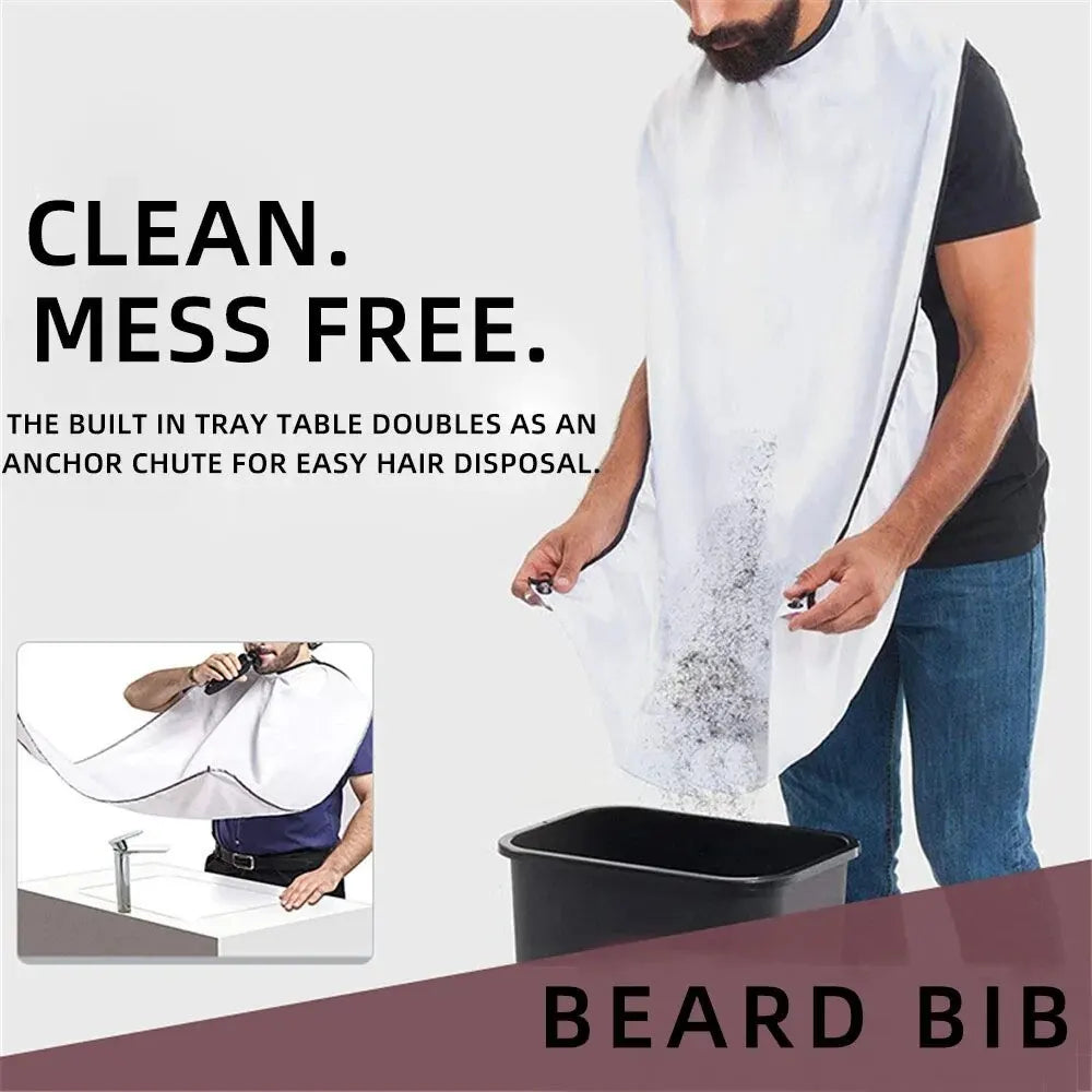 1pc Men's Bathroom Apron Men's Beard Apron Shaving Holder Hair Shaving Beard Catcher Waterproof Bathroom Cleaning Gift for Men