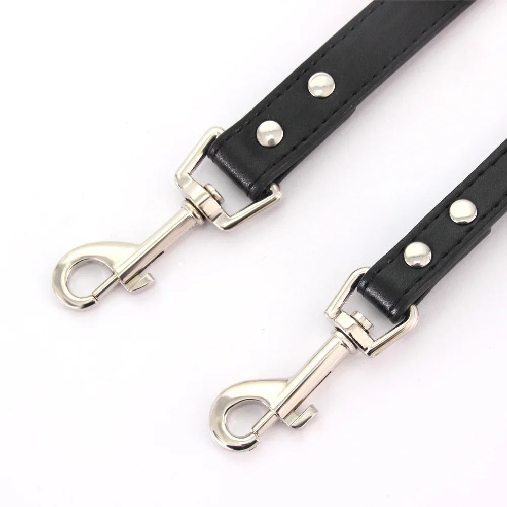 16 Colors Dog Leash Soild Color Leather Pet Walking Training Leads For Small Medium Dogs Cat In Collar And Harness 120cm
