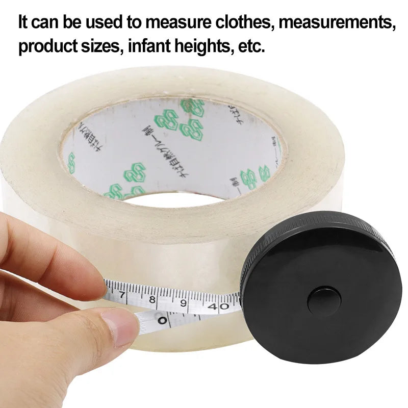 150cm Mini Tape Meter Tape Tailor Ruler Keychain Measuring Tape Clothing Size Tape Measure Portable Sewing Tools Accessory