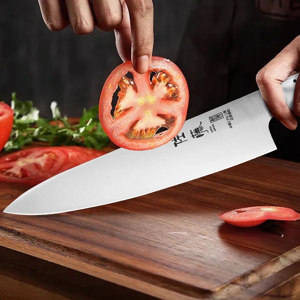 Japanese Santoku Knife Sashimi Knife Japanese Cooking Knives Stainless Steel Chef Knife Meat Cleaver Sharp Kitchen Scissors