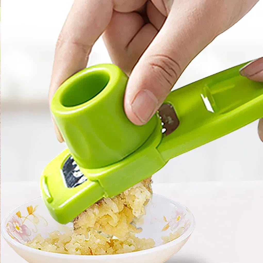 1pc Multi-functional Garlic Crusher Grinder Manual Ginger Garlic Cutter Garlic Peeler Press Kitchen Gadgets Cooking