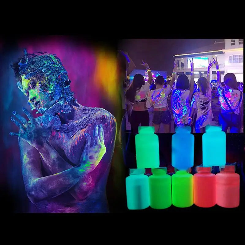 15g/Bottle Fluorescent Pigment Luminous Paint Epoxy Resin Pigment Glow In Dark Acrylic Paints Halloween DIY Party Resin Supplies