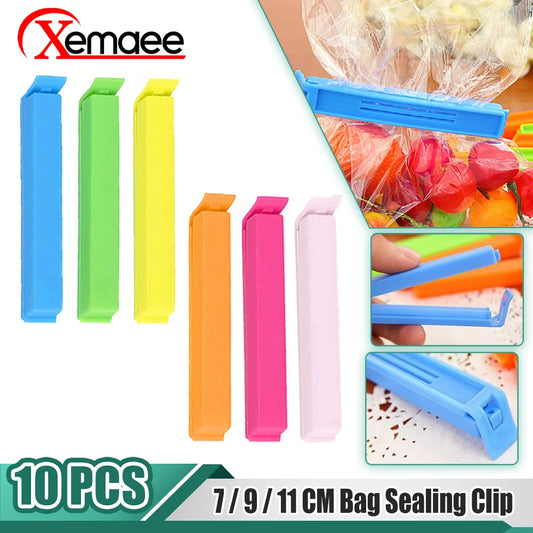 10 Pack Sealing Clip Food Snack Sealing Pocket Clip Mini Vacuum Fresh-keeping Clip Food Clip Plastic Clip Kitchen Storage Tool